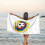 Toalha de praia de microfibra com a bandeira da Colômbia, 76 x 152 cm (30 x 60 polegadas) 3