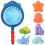 Bath Floating Animal Toys with Net Set for Babies and 1