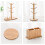 Bamboe bekerhouder met 6 haken 7