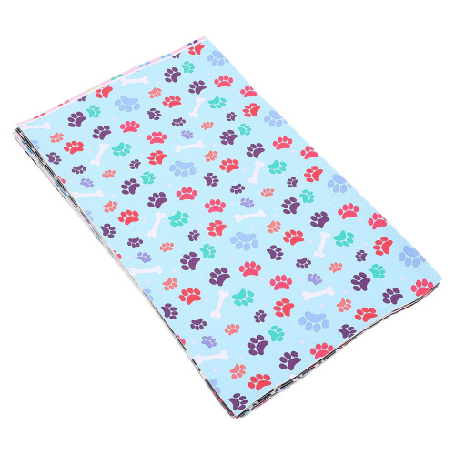 10Sheets Paw Print Faux Leather για DIY σκουλαρίκια και φιόγκους 1