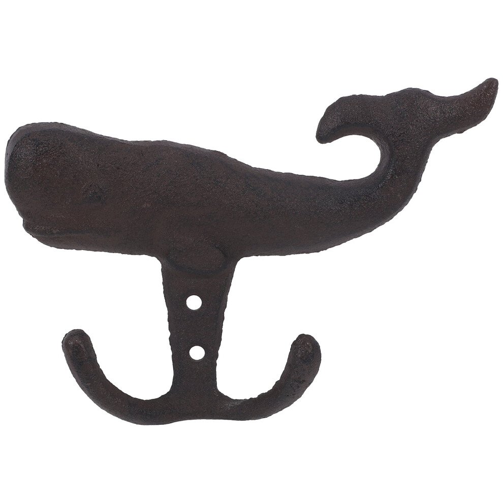 Iron Whale Wall Hook Decorative Towel Hanger 928028808173