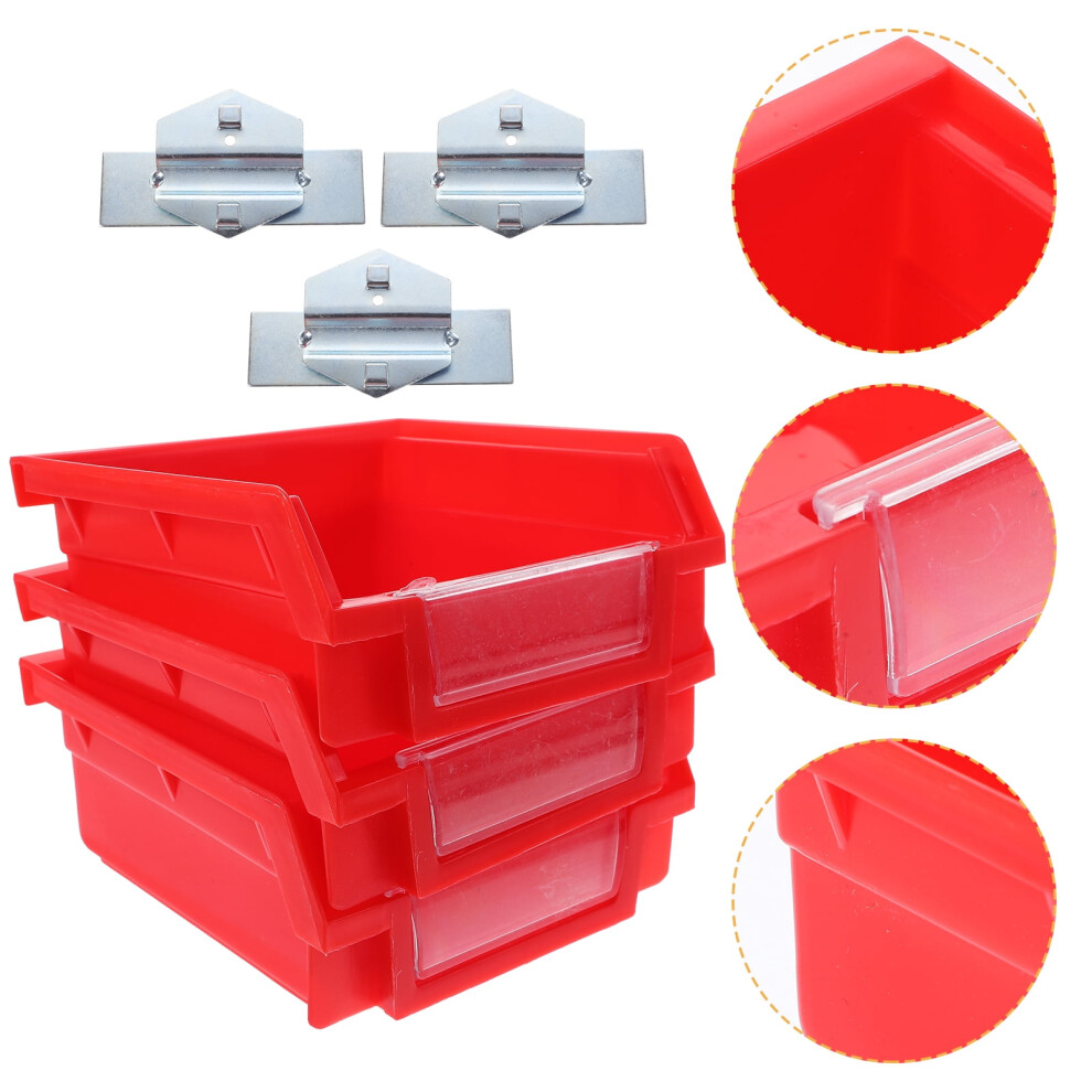 Storage Box Pegboard Bin For Home Or Workshop 3 Pcs 928028807992