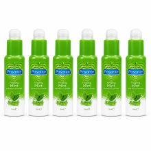 6 x Pasante Tingling Mint Flavoured Lube 75 ml Water Based Lubricants Long Date