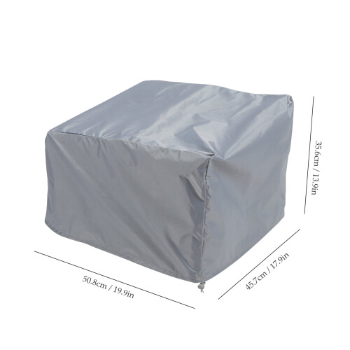 Housse de chaise de bateau imperméable et pliable 210D enduite argentée 2