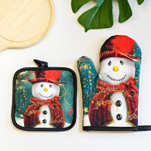 Gants isolants Kayannuo en liquidation pour Noël, résistants aux hautes températures et anti-brûlures, pour la cuisson au four