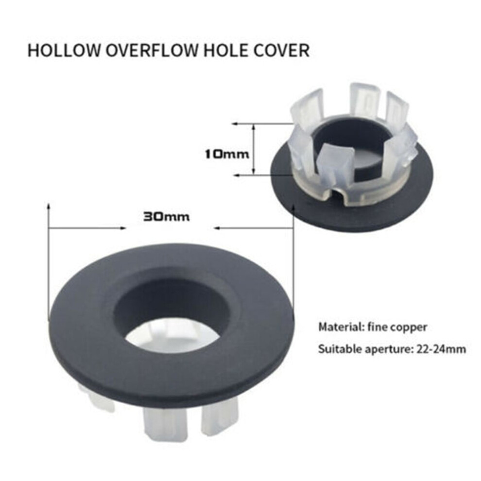 Brass Basin Sink Overflow Cover Insert 1 Pc 9314556844652