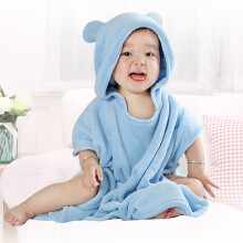 Babybadhanddoek met capuchon, extra groot, zacht en dik.