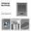 Afsluitbare suggestiebox voor wandmontage, metaal, 1 stuk 5