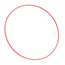 Canon Lens Accessory Red Circle Ring 3.26 Inch Plastic