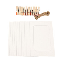 Hanging Photo Album Clip Kraft Paper 10pcs