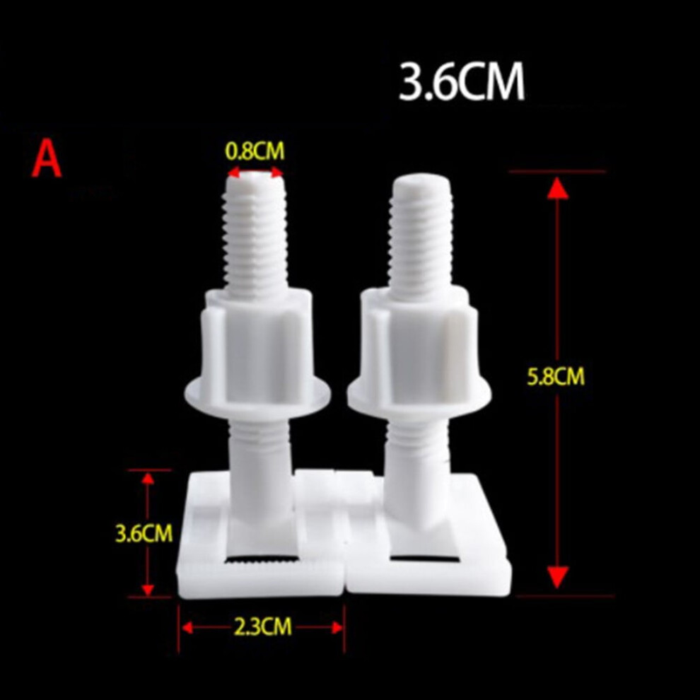 Keristy Toilet Seat Hinge Repair Kit With Bolts And Screws 9314556847264