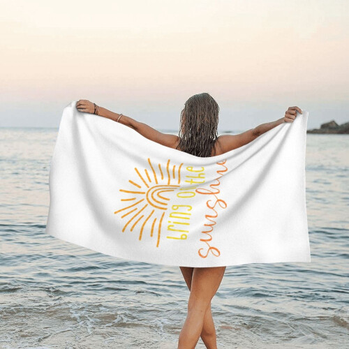 Πετσέτα θαλάσσης Sunshine Retro από μικροΐνες 30x60 εκ. 2