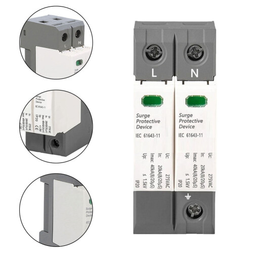 Προστατευτικό υπερτάσεων Mosiee SPD 275V20/40kA2P 1
