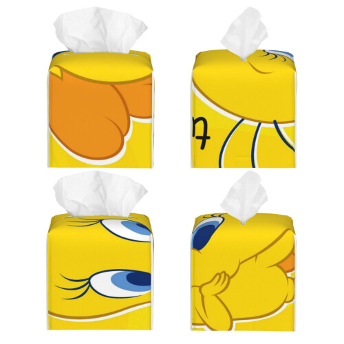 Δερμάτινο κάλυμμα για χαρτομάντιλα Tweety Bird, ορθογώνιο, 1 τεμάχιο 1
