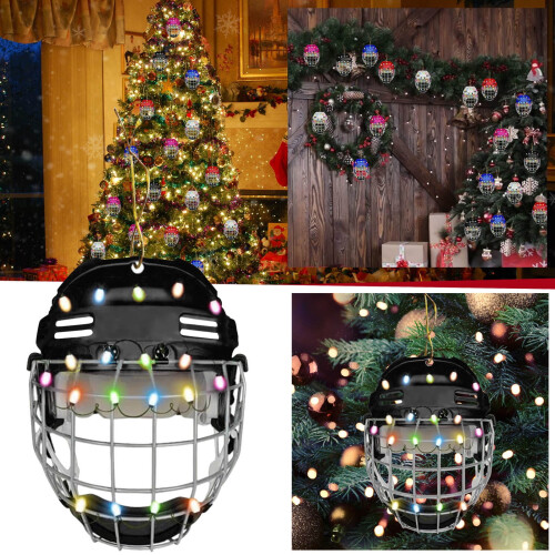 Christmas Tree Pendant for Car Mirror Acrylic Black 1pc