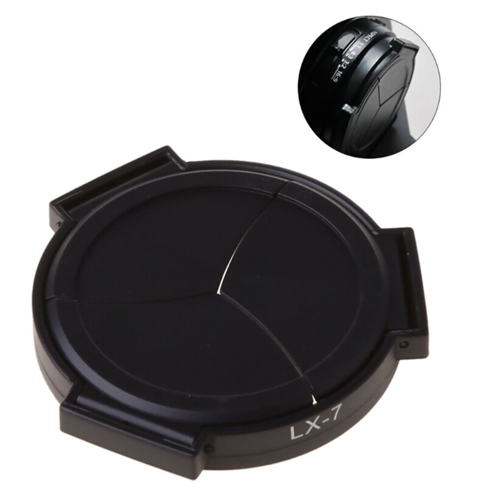 Automatic Lens Cap For Panasonic Dmc-Lx7 Black 9314556165597