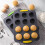 Moule à mini-muffins en silicone, 12 alvéoles rondes 5