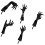 Scary Hand Stake Halloween Yard Sign 5 pcs 1