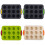 Moule à mini-muffins en silicone, 12 alvéoles rondes 7
