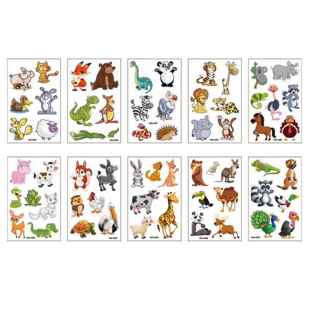 Feiona temporary waterproof tattoo stickers 10 sheets