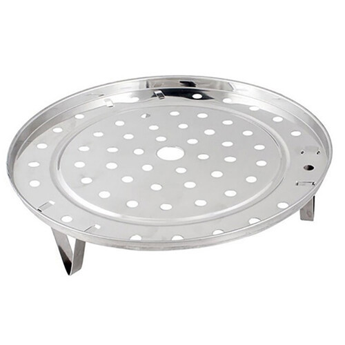 Stainless Steel Steaming Rack Round 10-inch 1