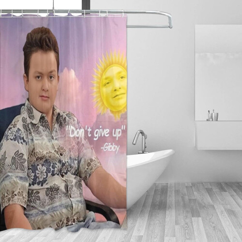 Gibby duschdraperi vattentät 72x72 tum 2