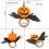 Halloween servettring pumpa design 6 st 2