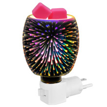 3D wax aroma diffuser glass candle fragrance warmer