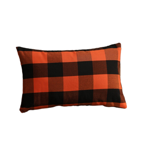 Capas de almofada Kayannuo para outono, lisas, xadrez e listradas, 45x45 cm (18x18 polegadas) 1