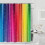 Duschvorhang Regenbogenstreifen Wasserdicht Polyester 72x72 3
