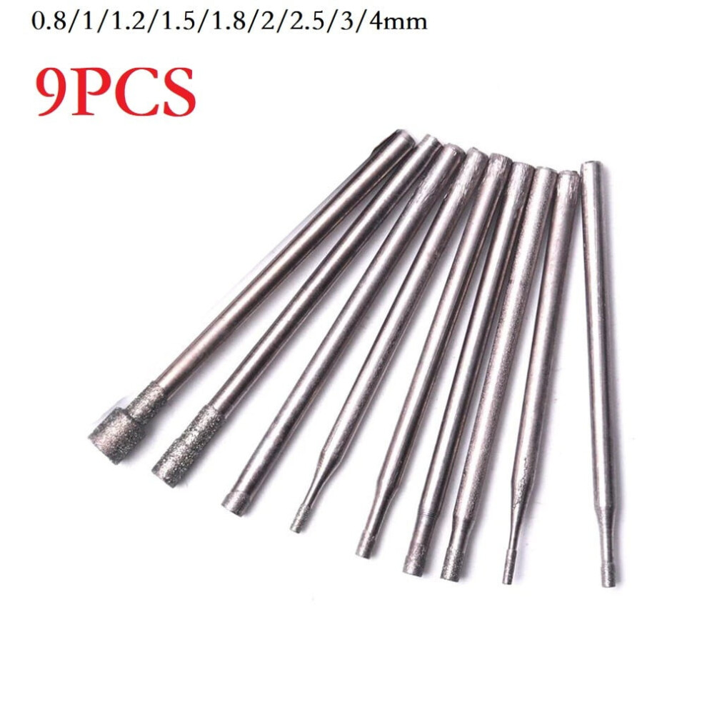 Kdj Diamond Burr Drill Bit 0.8-4Mm 2.35Mm Shank 9314556850547