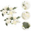 Candle Wreath Fake Rose Flower Ring 2 pcs 3
