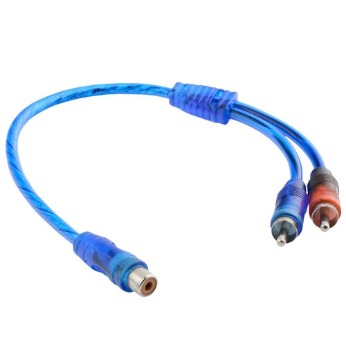 RCA lydkabel splitteradapter 1 hun til 2 han 1