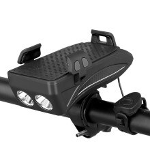 USB Rechargeable LED Bike Headlight with Horn