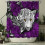 Duschvorhang mit Leopardenmuster, Polyester, 183 x 183 cm, Lila 3