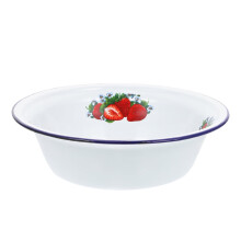 Emaille mengkommen voor soep, salade en bakken, 3-delig