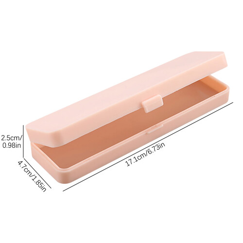 Viflosae Pencil Case Semi-Transparent Frosted Plastic 1 Pack 1