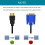Mosiee VGA-Kabel HD-15D-Sub-Videoadapter (1 Stück) 6