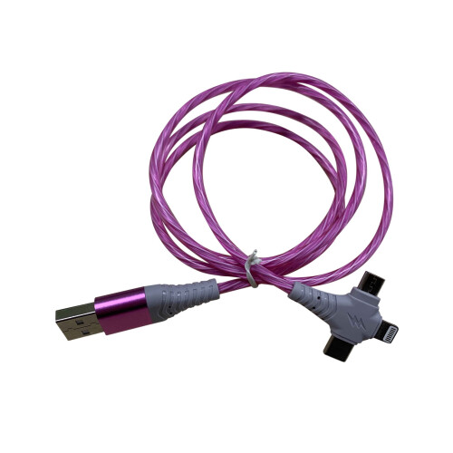 Γρήγορη φόρτιση, 3 σε 1, ανασυρόμενο καλώδιο USB για Android, συμβατό με Huawei, Xiaomi Type-C,