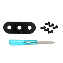 Dobbelt interface-monteringsbase Holdbar aluminiumslegering, 1/4 universalskrue Kamera alsidighed til GoPro10/9/8/Max