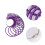 Jauge de taille de bracelet en plastique ajustable violette 4