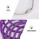 Jauge de taille de bracelet en plastique ajustable violette 6