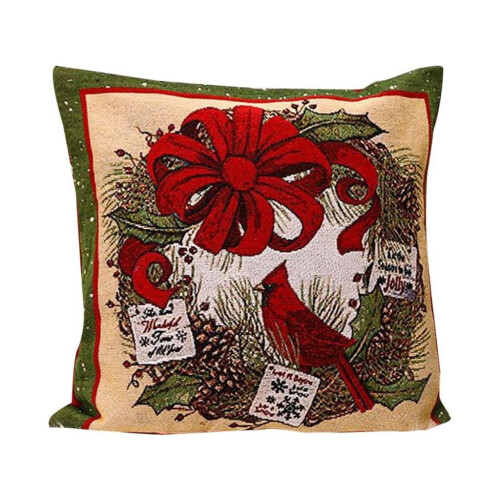 Christmas sofa back cover pillowcase set 1