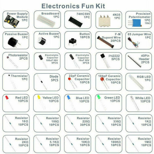 Kit di cavi jumper e resistori per breadboard per Arduino 1
