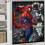 Spiderman Badezimmer-Set, rutschfeste Teppiche, WC-Deckel, Dusche 5