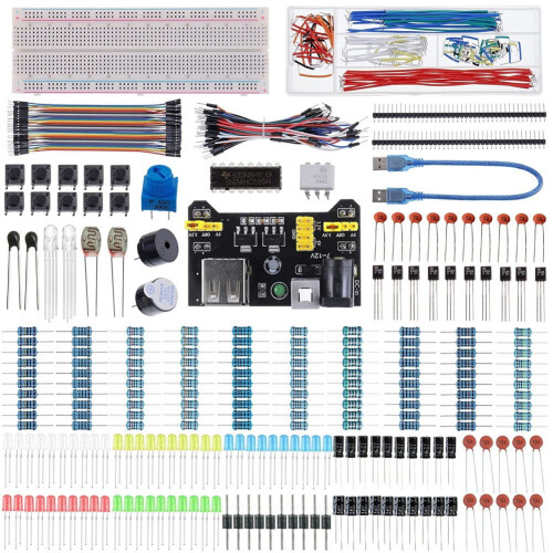 Elektronik-Komponenten-Spaß-Kit, steckbrettkompatibel 830 2