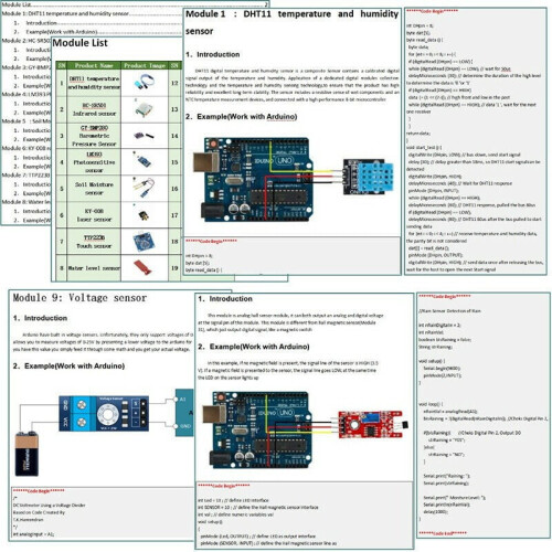 Kit de módulo sensor Mosiee para Arduino Raspberry Pi 22 en 1 1