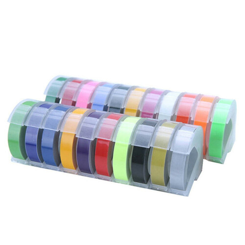 9mm 3D embossed label tape for Dymo manual label makers 2