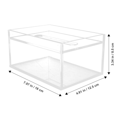 Moderne, transparente Acryl-Taschentuchbox 2