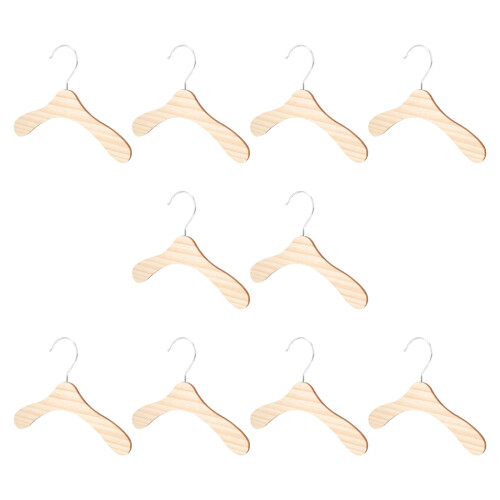 Goldene Katzenkostüm-Kleiderbügel aus Holz, 10er-Pack 2